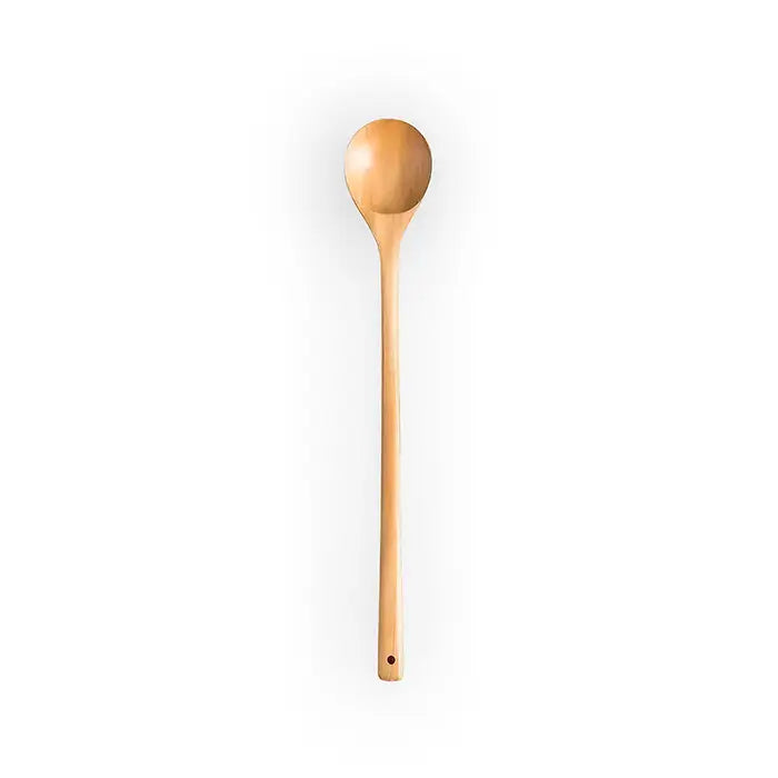 Cuillère en bois de hêtre naturel, idéale pour cuisiner et mélanger sans rayer les casseroles