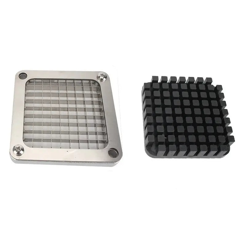 Lame de rechange coupe-frites 10x10 mm avec son poussoir noir pour frites classiques