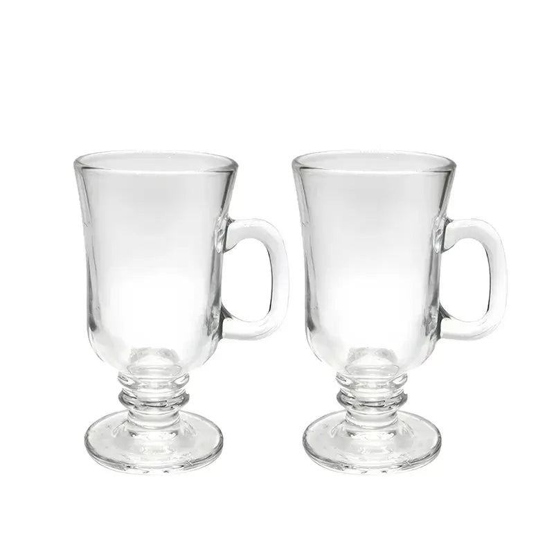 2 verre irish coffee 250ml sur fond blanc